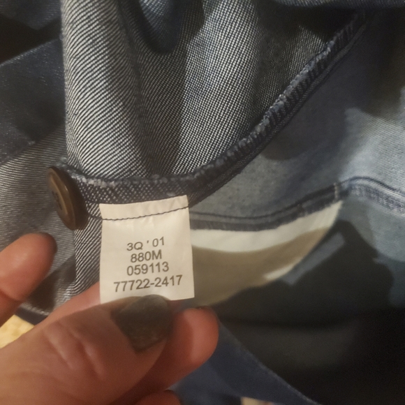 90's vibes Levis Denim trench coat xs Revolve Levi's Red Tab w belt - Picture 10 of 13